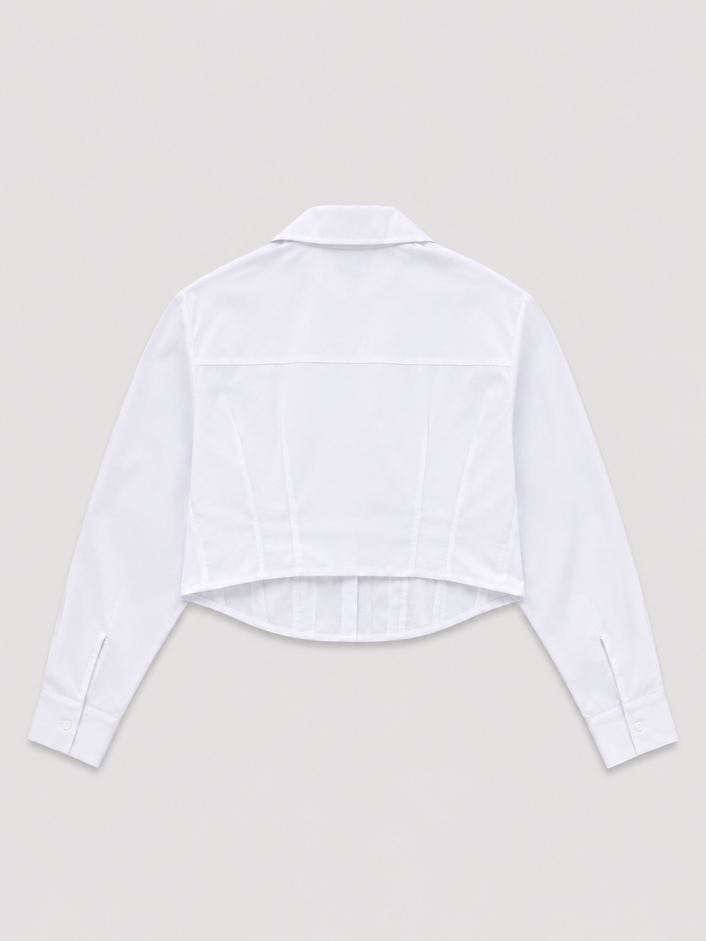 Blusa Ginevra camisera corset broches - Blanca