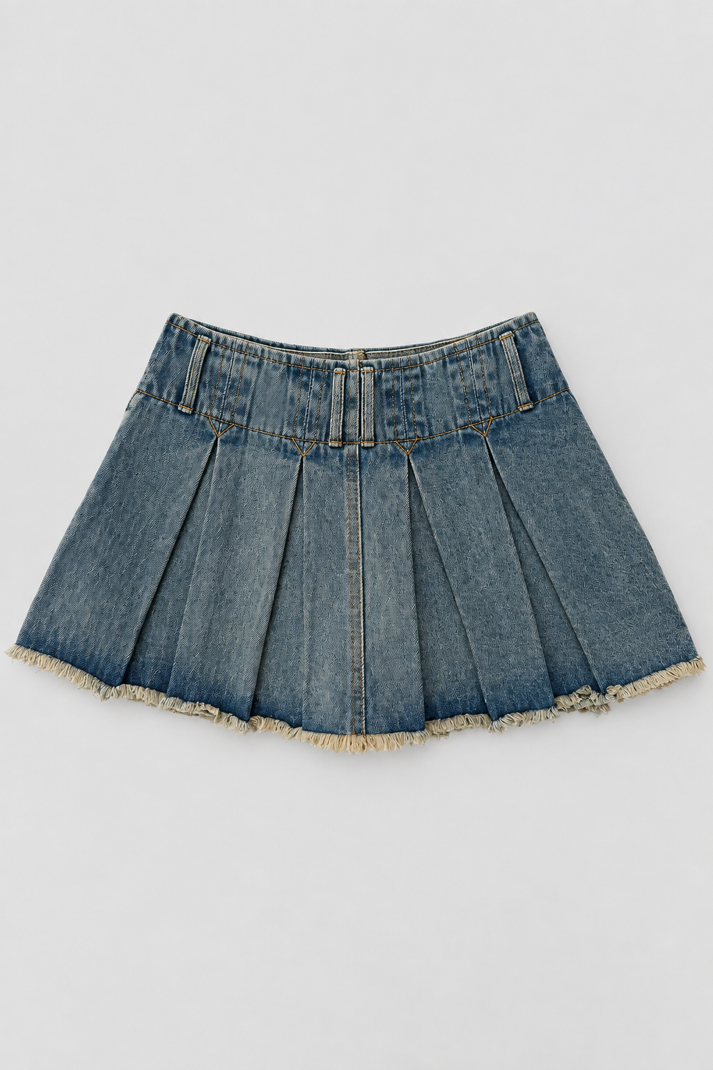 Falda Sandy de tablas con short interno - Azul