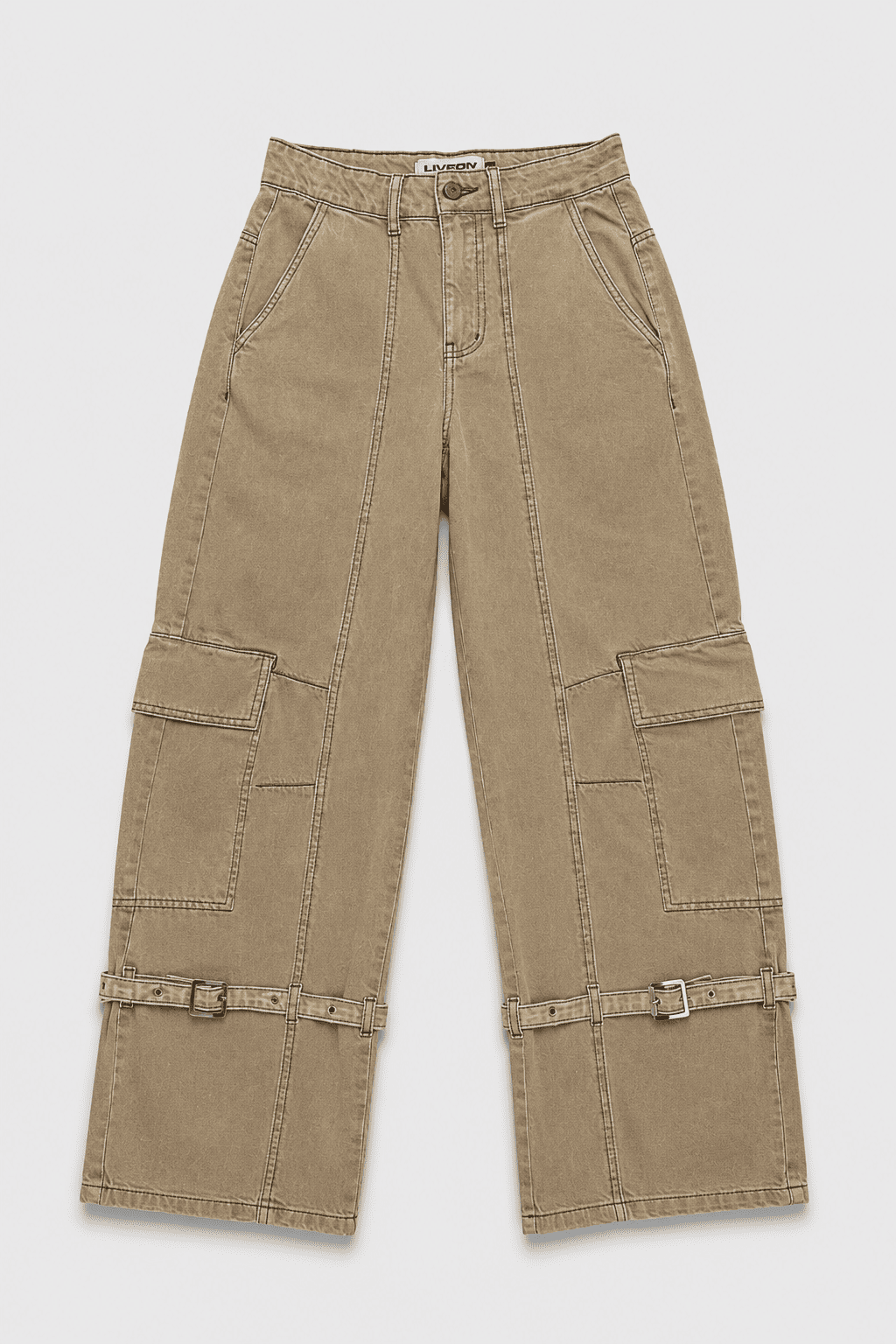 Jean Backett fit ballon tipo cargo - Camel