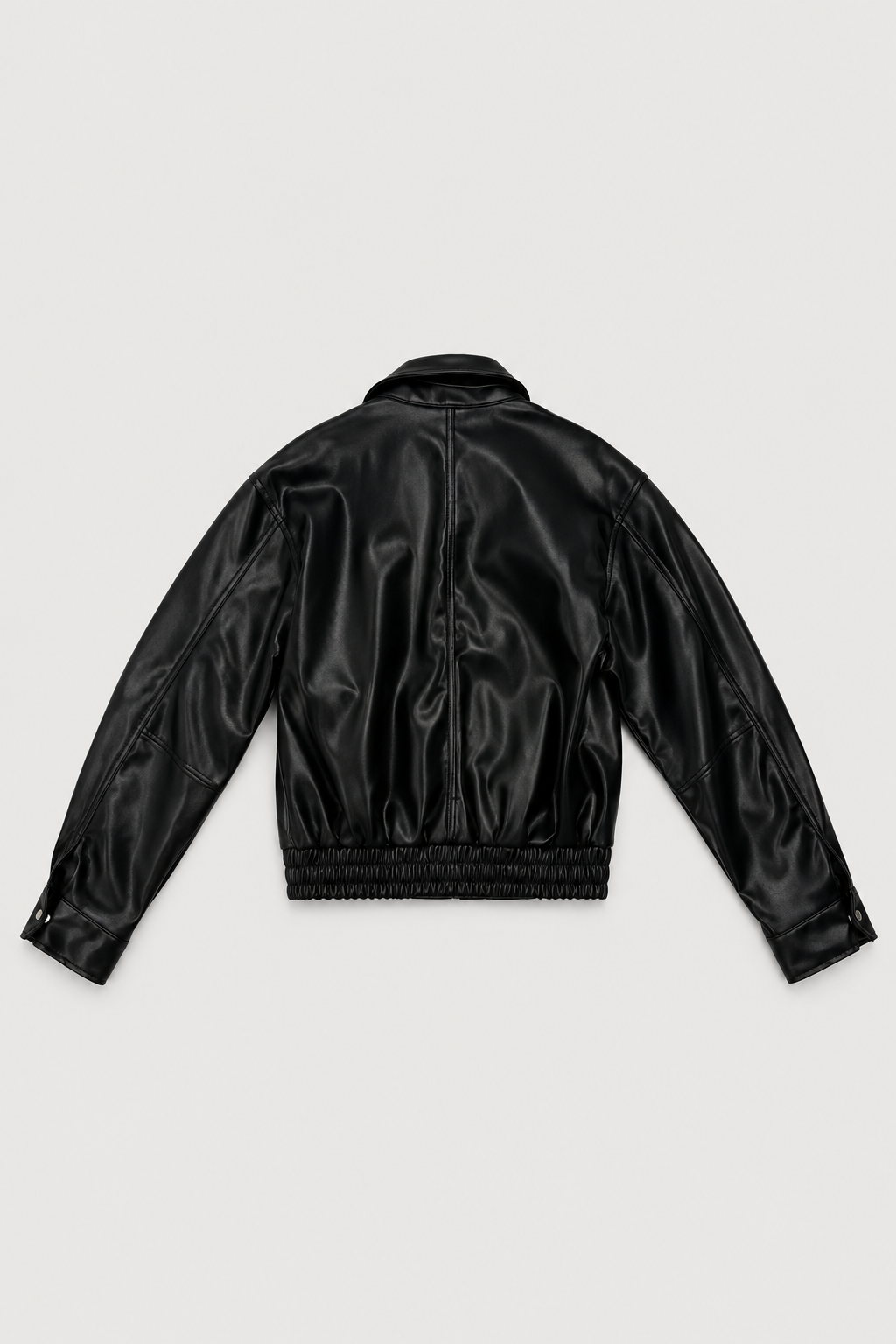 Chaqueta Syndey cuerina oversize con cuello
