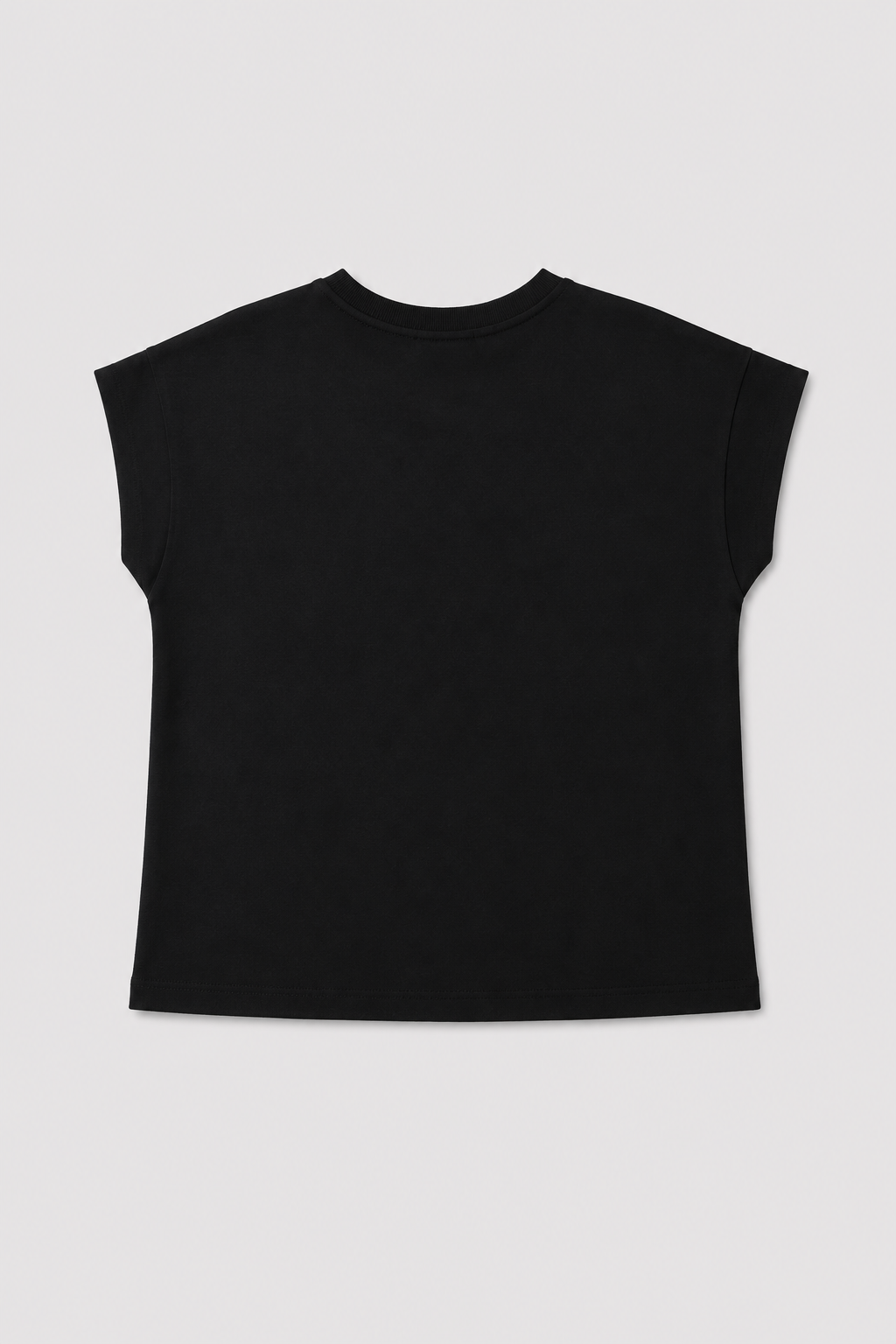 Blusa Dolce muscleteen basica larga oversize - negra