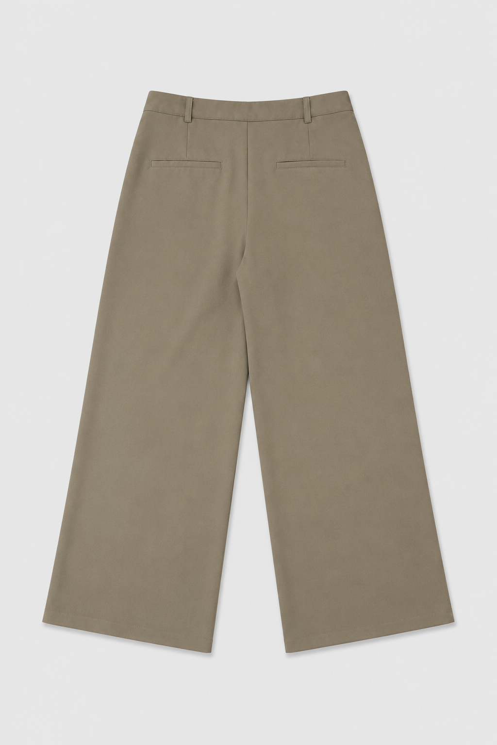 Pantalon Celin con prenses maxi bota recta - arena