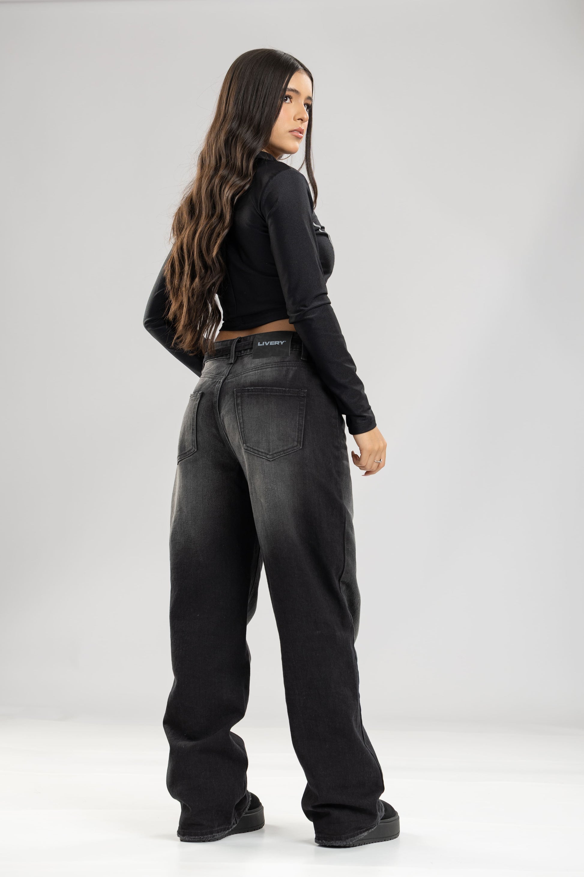 Jean Klips dark fit - Negro