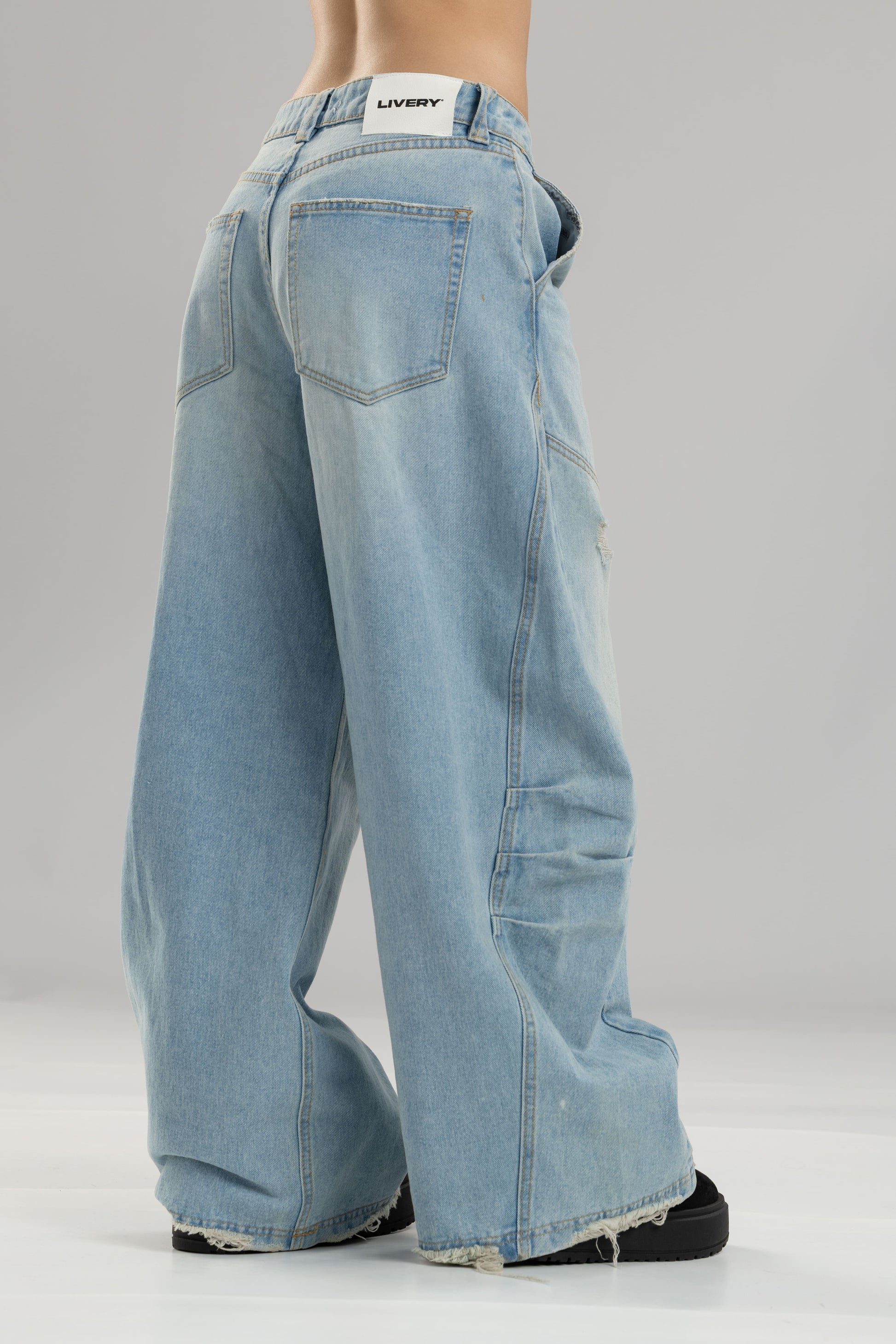 Jean cloe super balloon - Azul claro