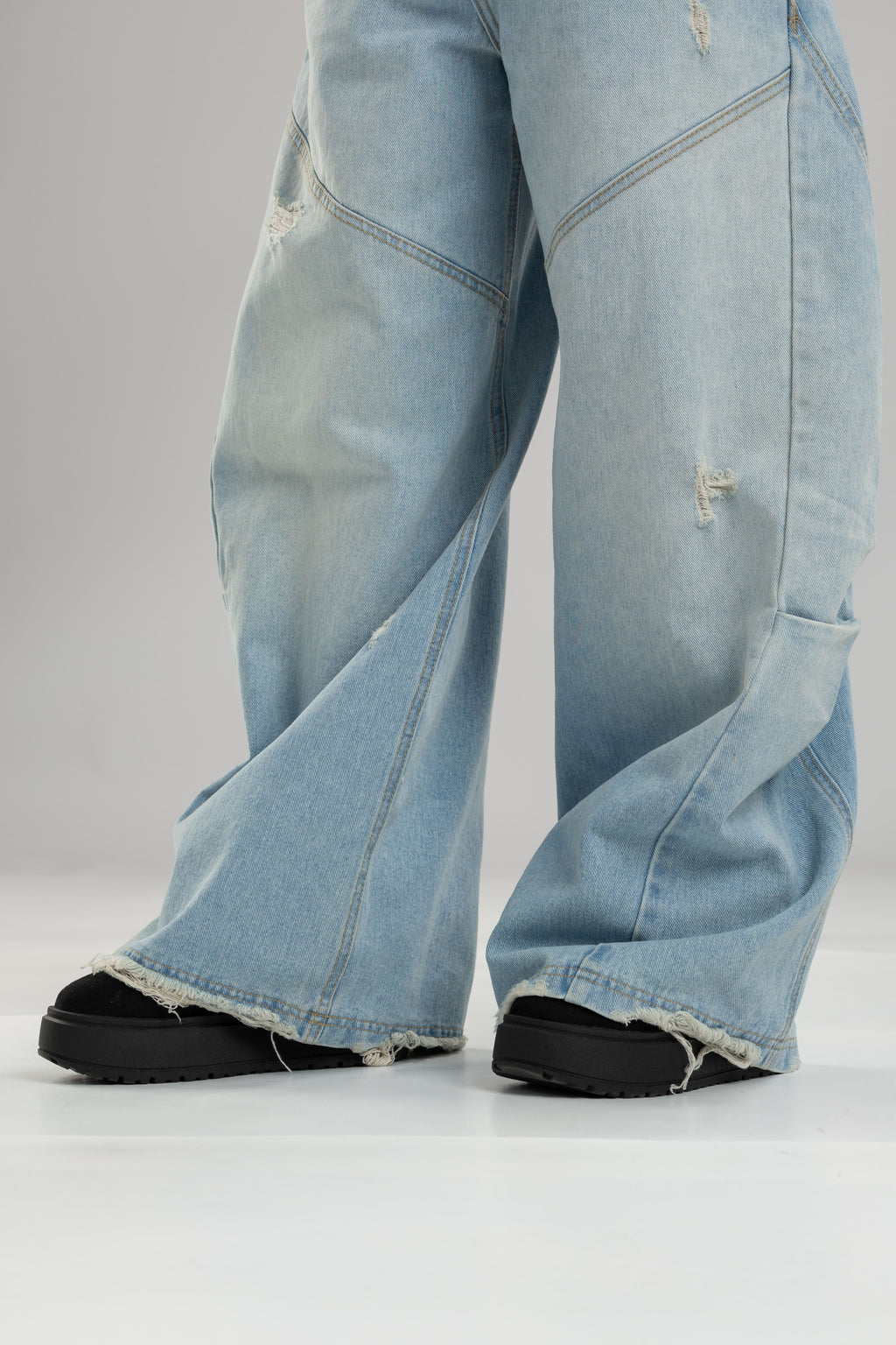 Jean cloe super balloon - Azul claro