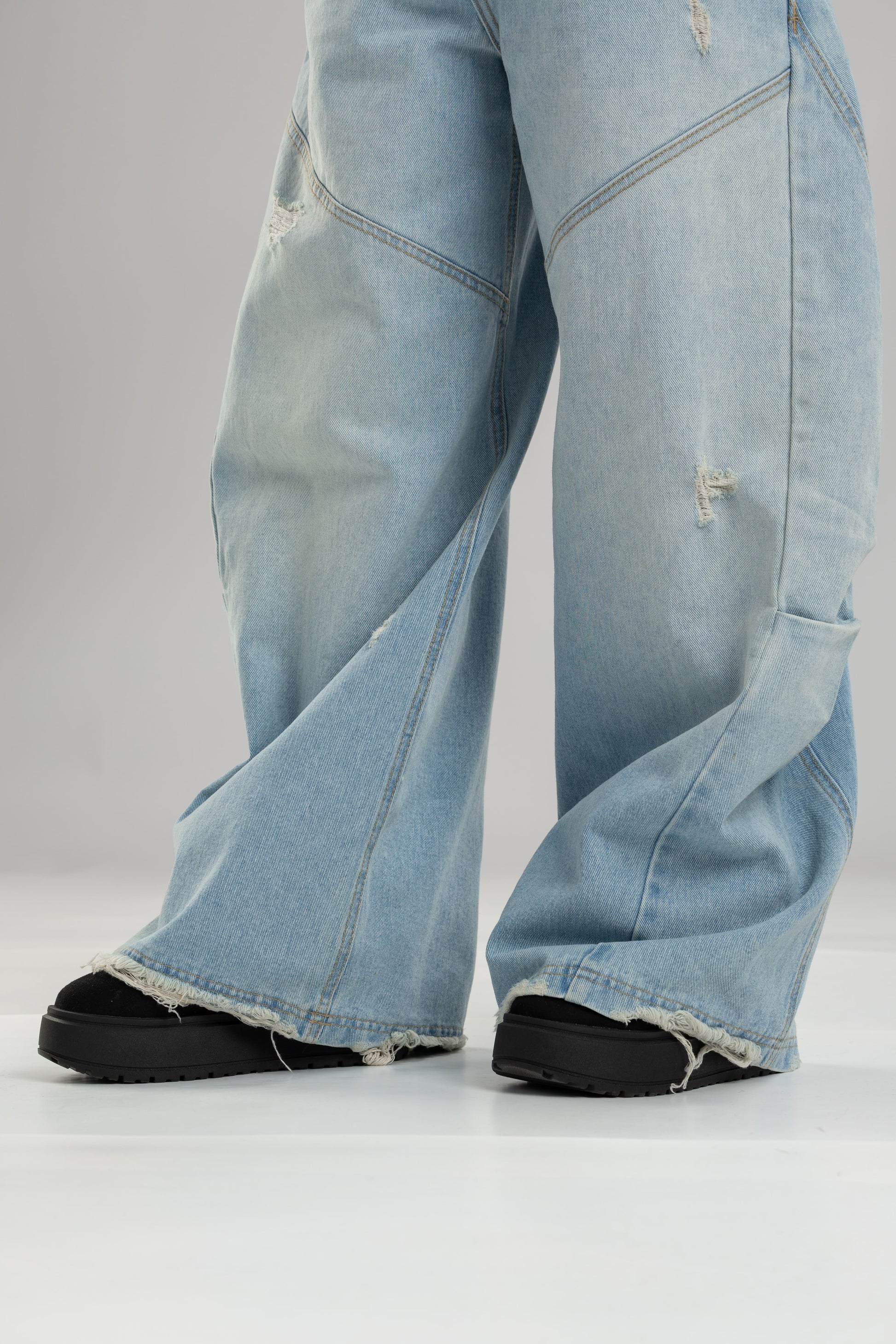 Jean cloe super balloon - Azul claro