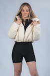 Chaqueta con manga Removible Beige