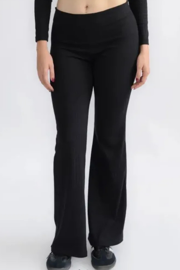 Pantalon campana - Negro