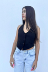 Blusa Berna chaleco - Negro