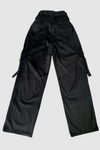 Pantalon kenji con cinturon - Negro