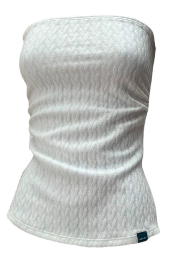 Blusa Ornella strapless - Blanco