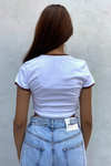 Blusa abigail Brooklin - Blanco café