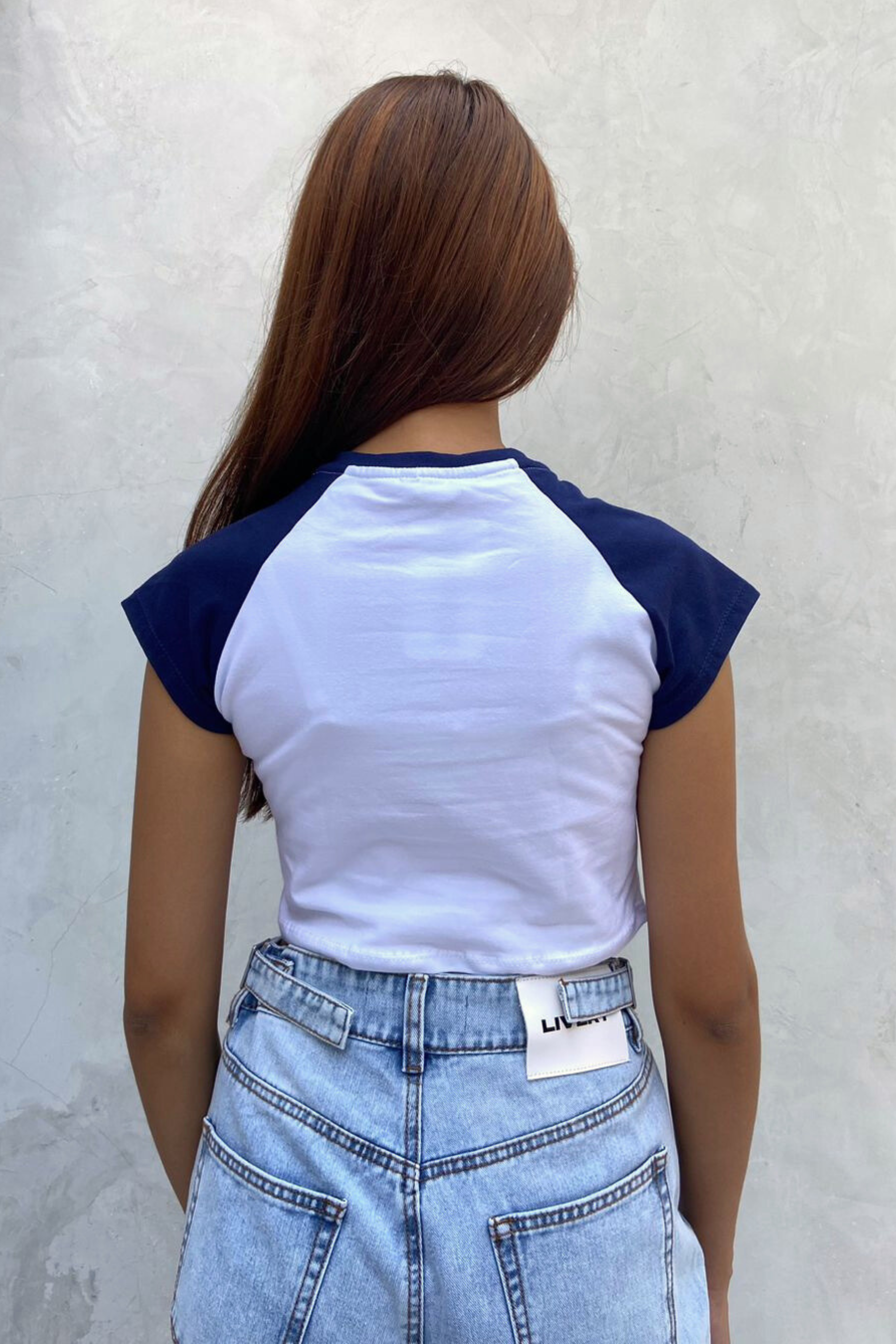 Blusa yesmin Dont be - Blanco azul