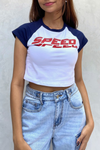 Blusa yesmin Speed - Blanco azul