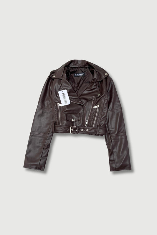 Chaqueta de Cuerina – Chocolate