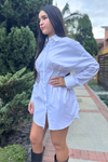 Vestido Camisero Pinzas - Blanco