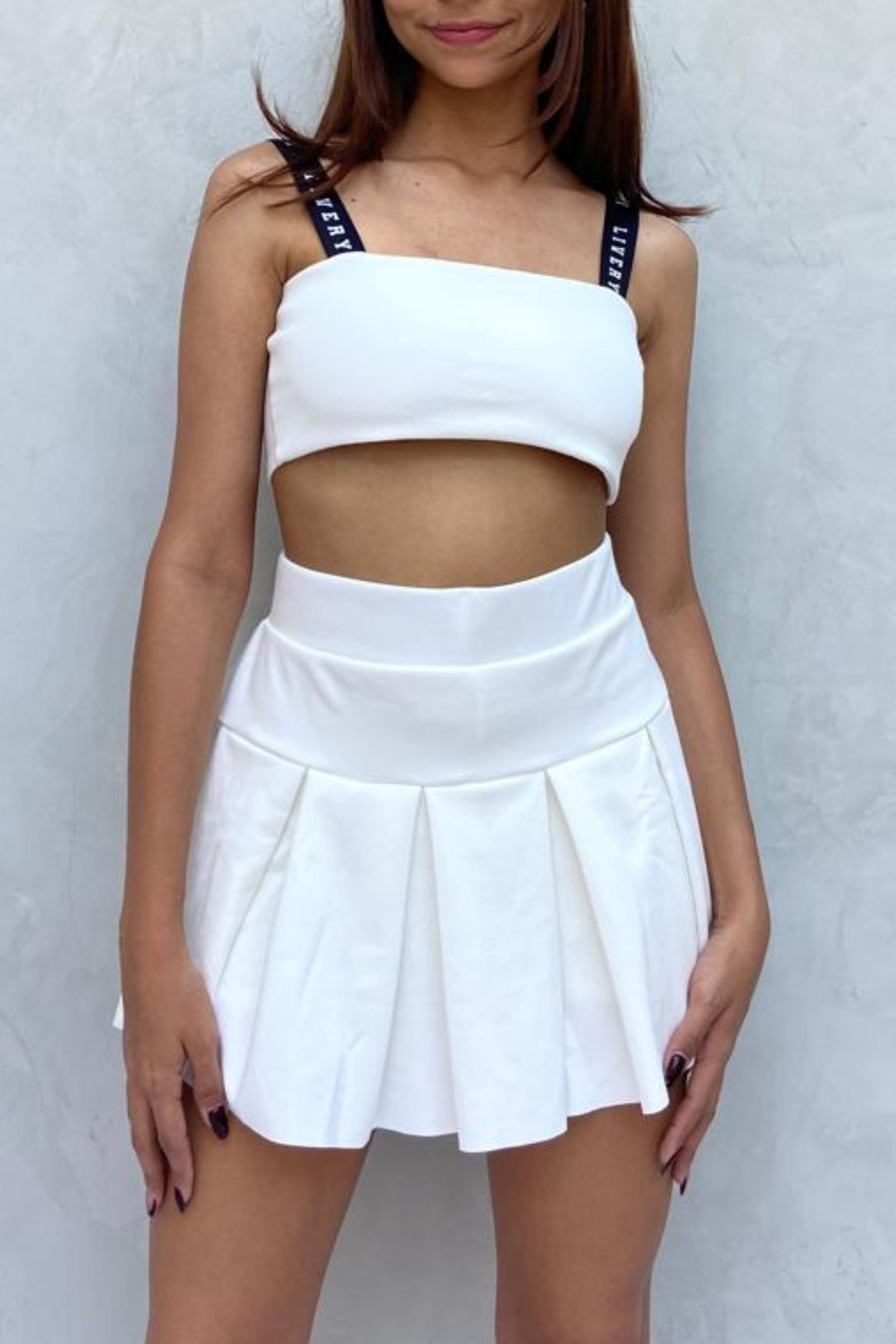 Falda New york - Marfil