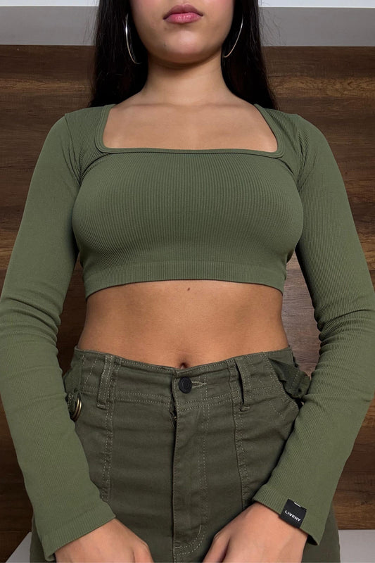 Blusa violett - Verde