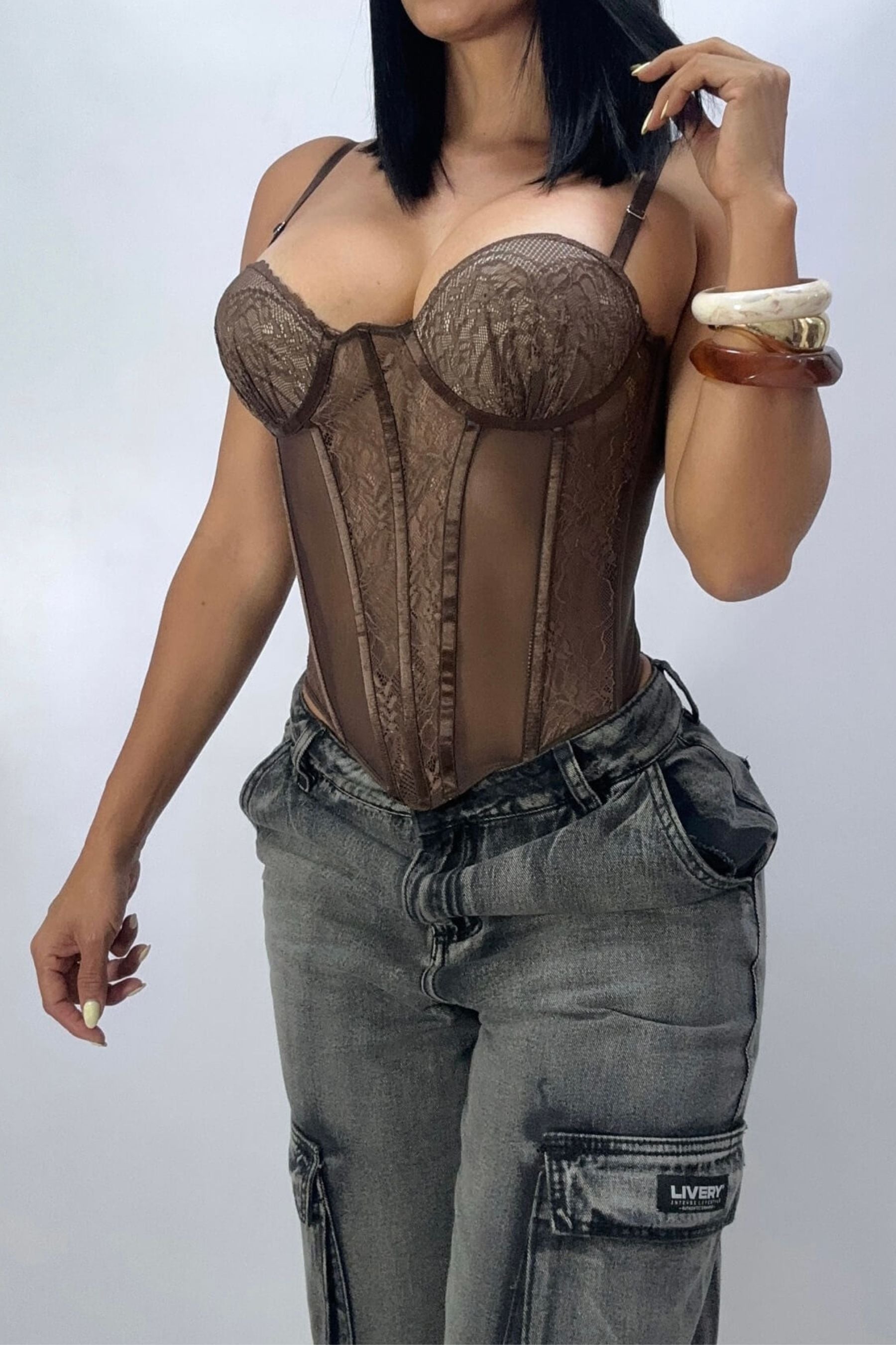 Blusa francesa - Café