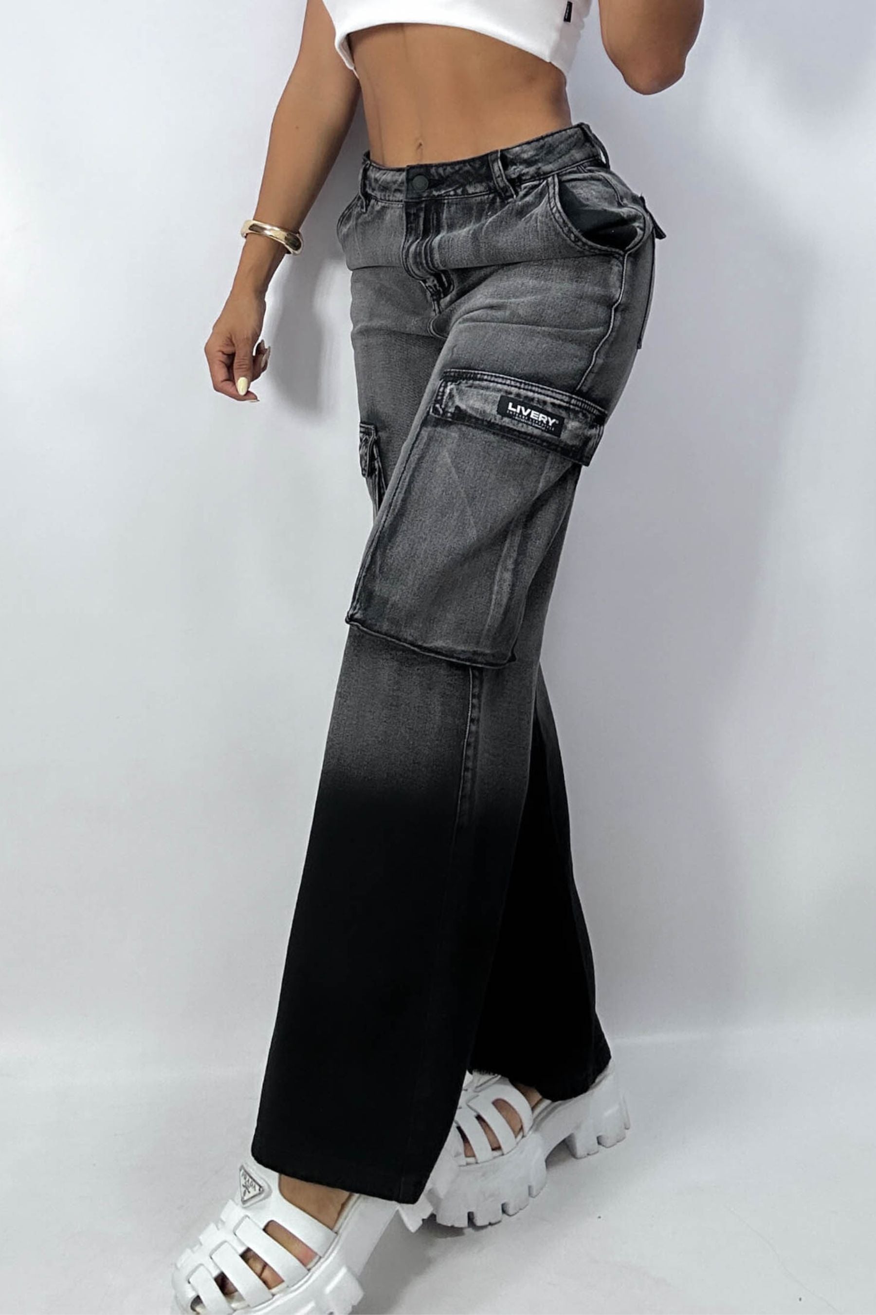 Jean Clay Cargo – Negro