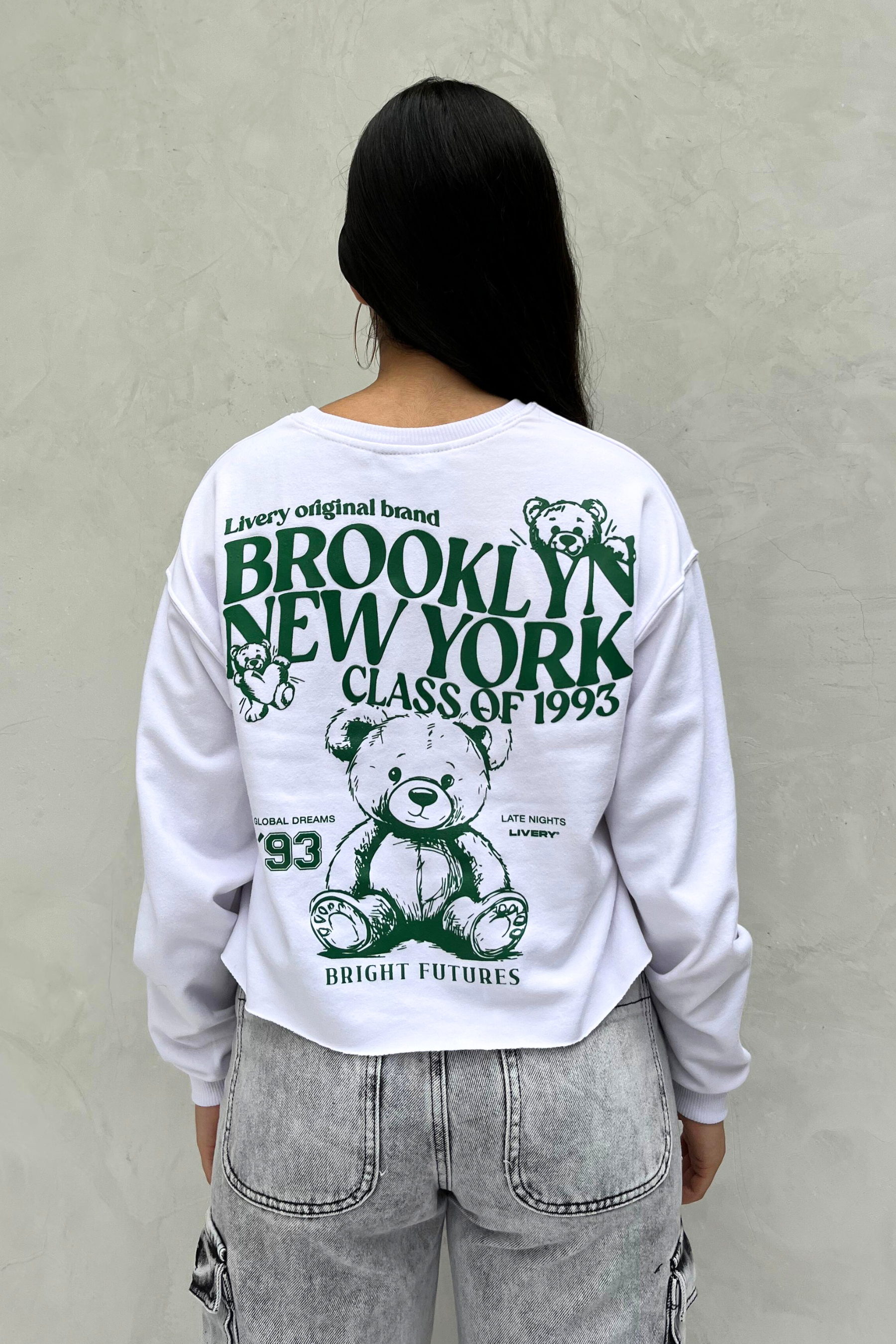Blusa bear - Blanco
