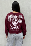 Blusa bear - Vinotinto