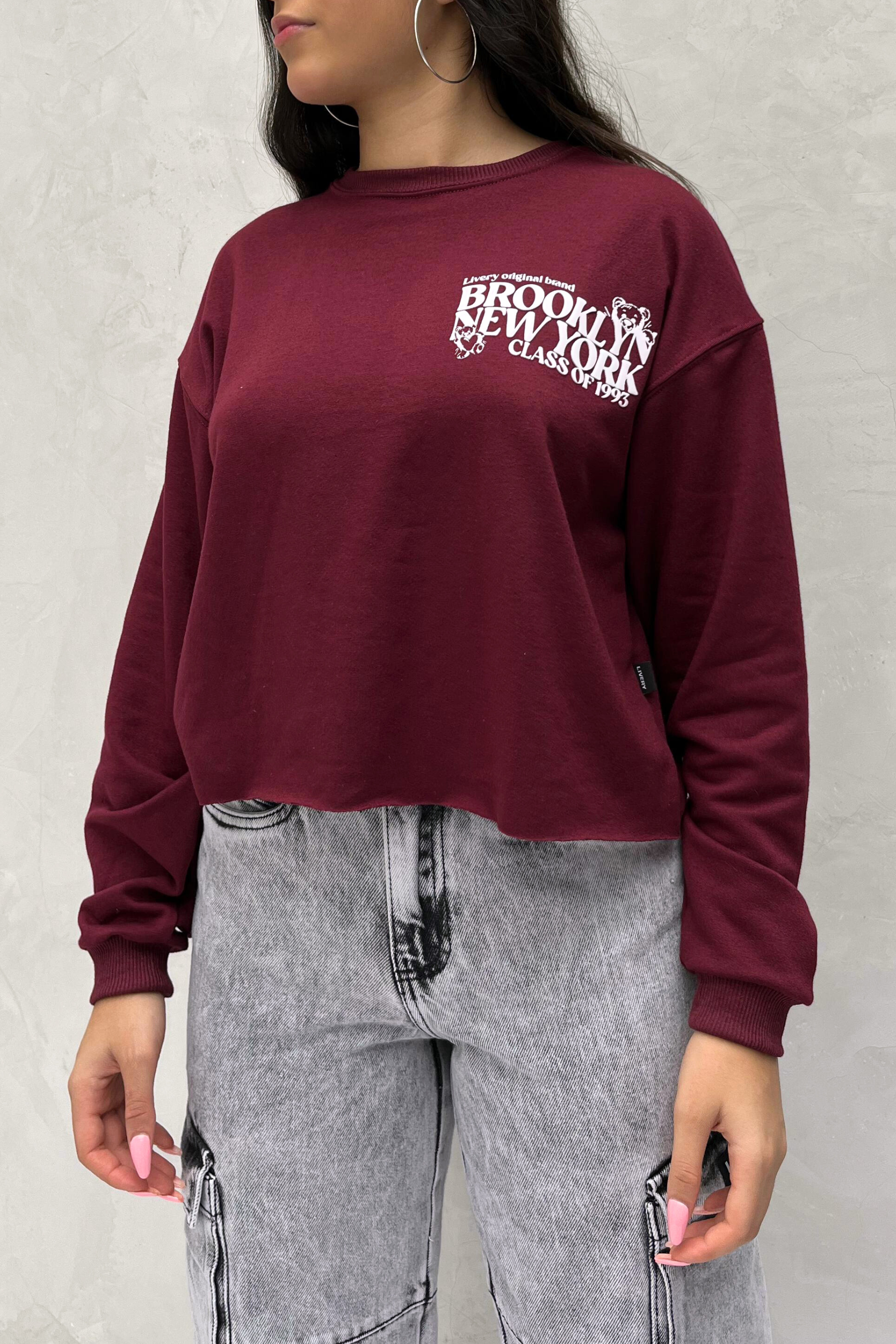 Blusa bear - Vinotinto