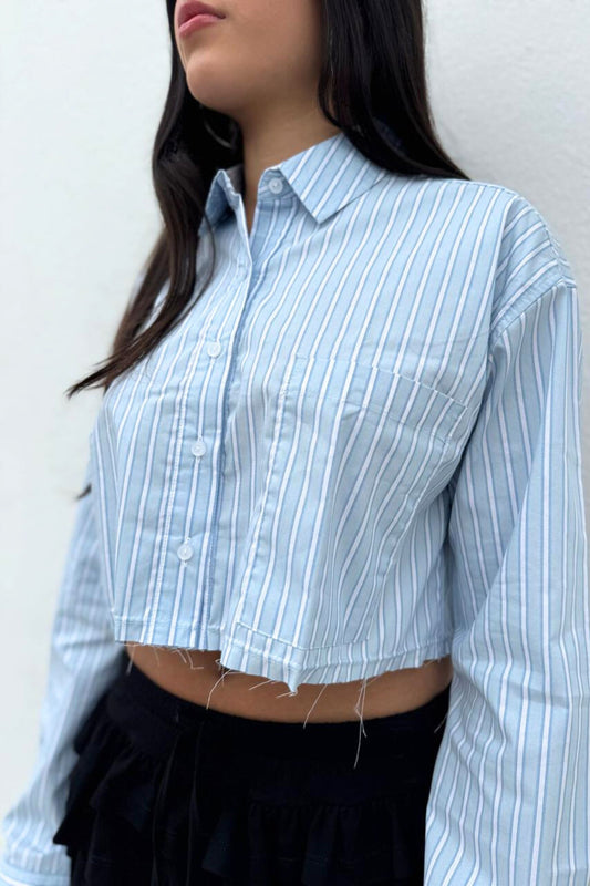 Camisera oversize - Azul claro