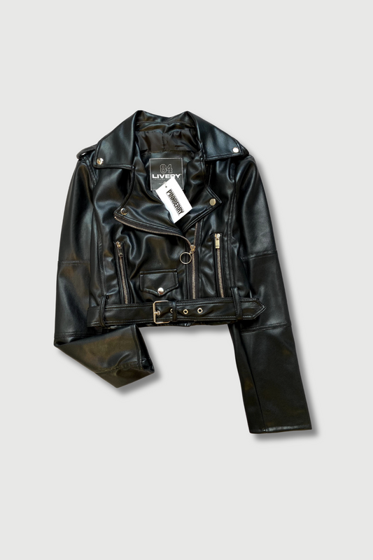 Chaqueta cuerina - Negro