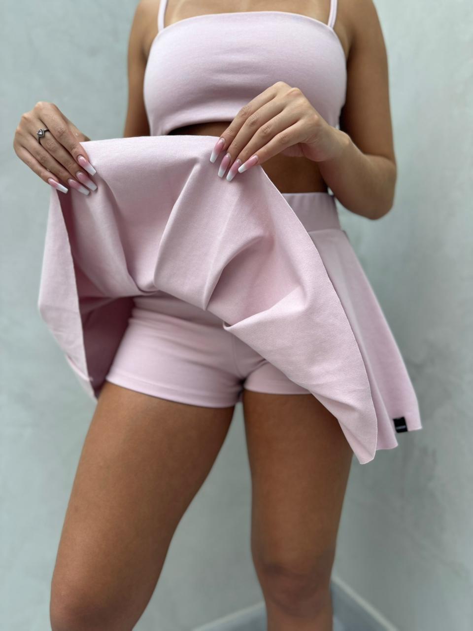 Falda New jersey - Rosé