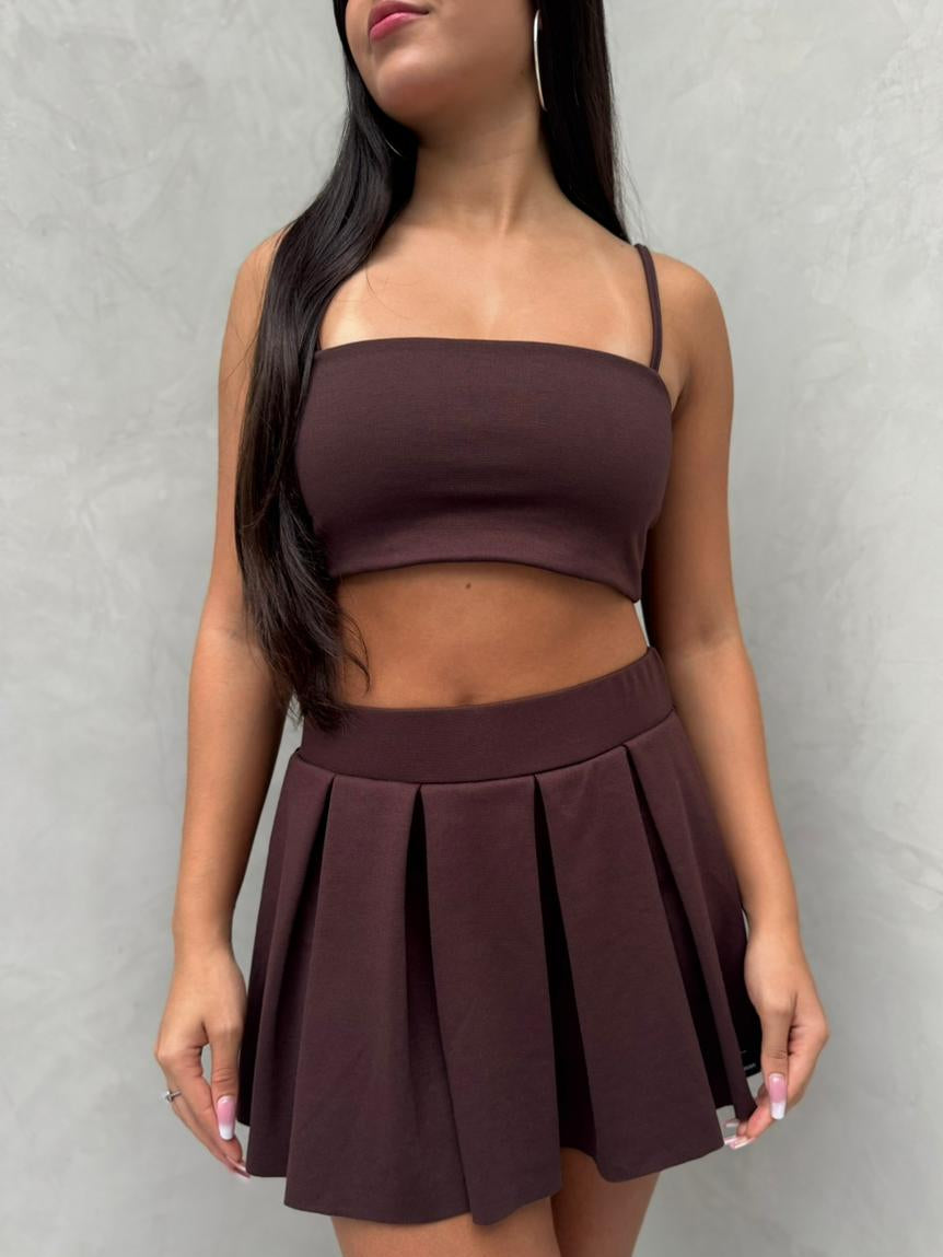 Blusa Janna - Café oscuro