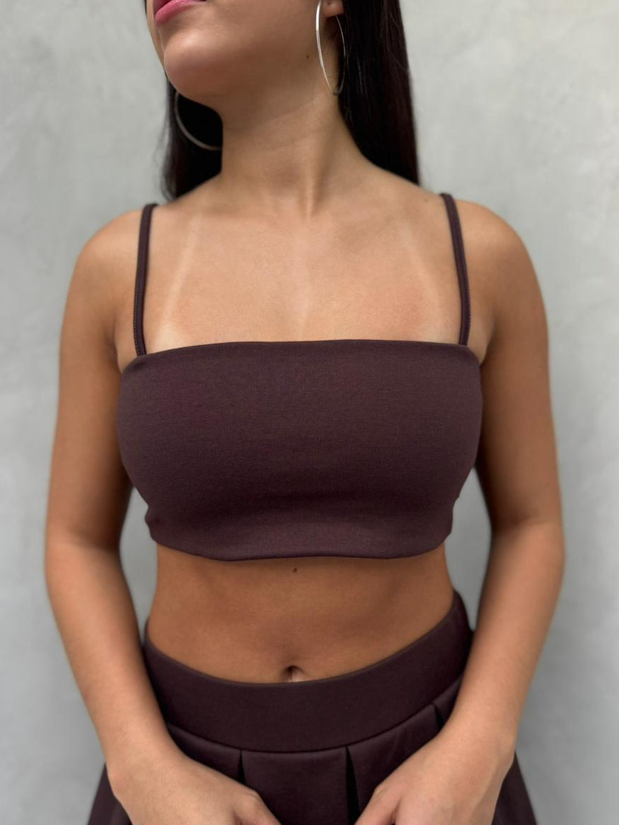 Blusa Janna - Café oscuro