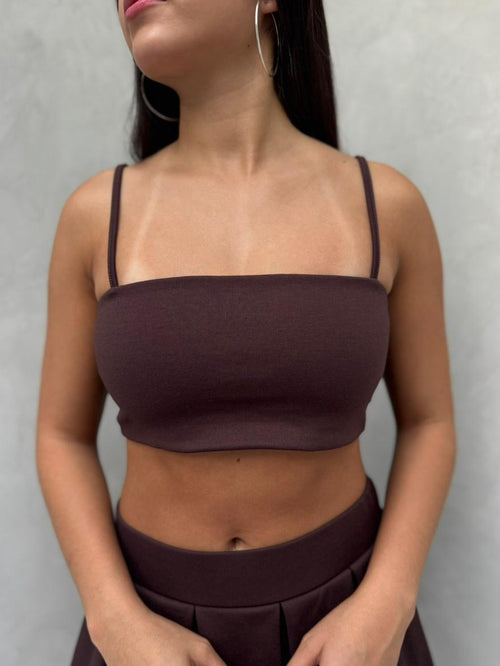 Blusa Janna - Café oscuro