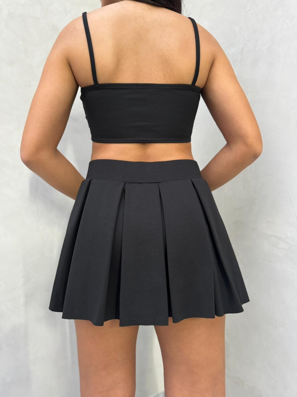 Falda New jersey - Negra