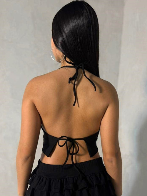 Blusa Berna chaleco - Negro