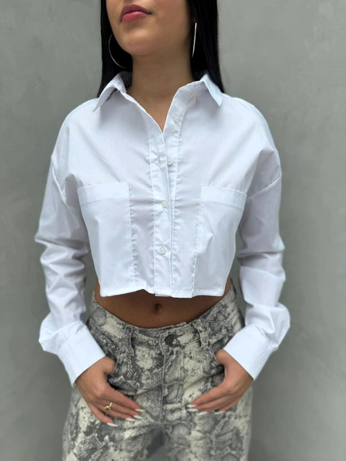 Blusa camisera Praia - Blanca