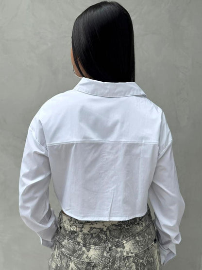 Blusa camisera Praia - Blanca