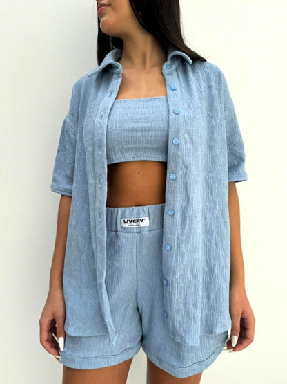 Trio sorvette - Azul