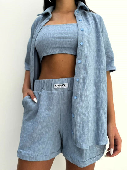 Trio sorvette - Azul