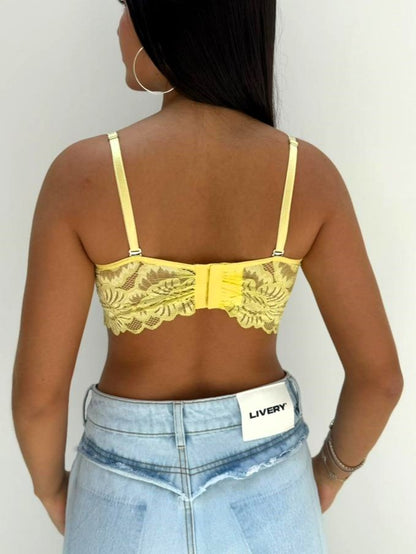 Blusa Tutty CROPTOP blonda - Amarilla