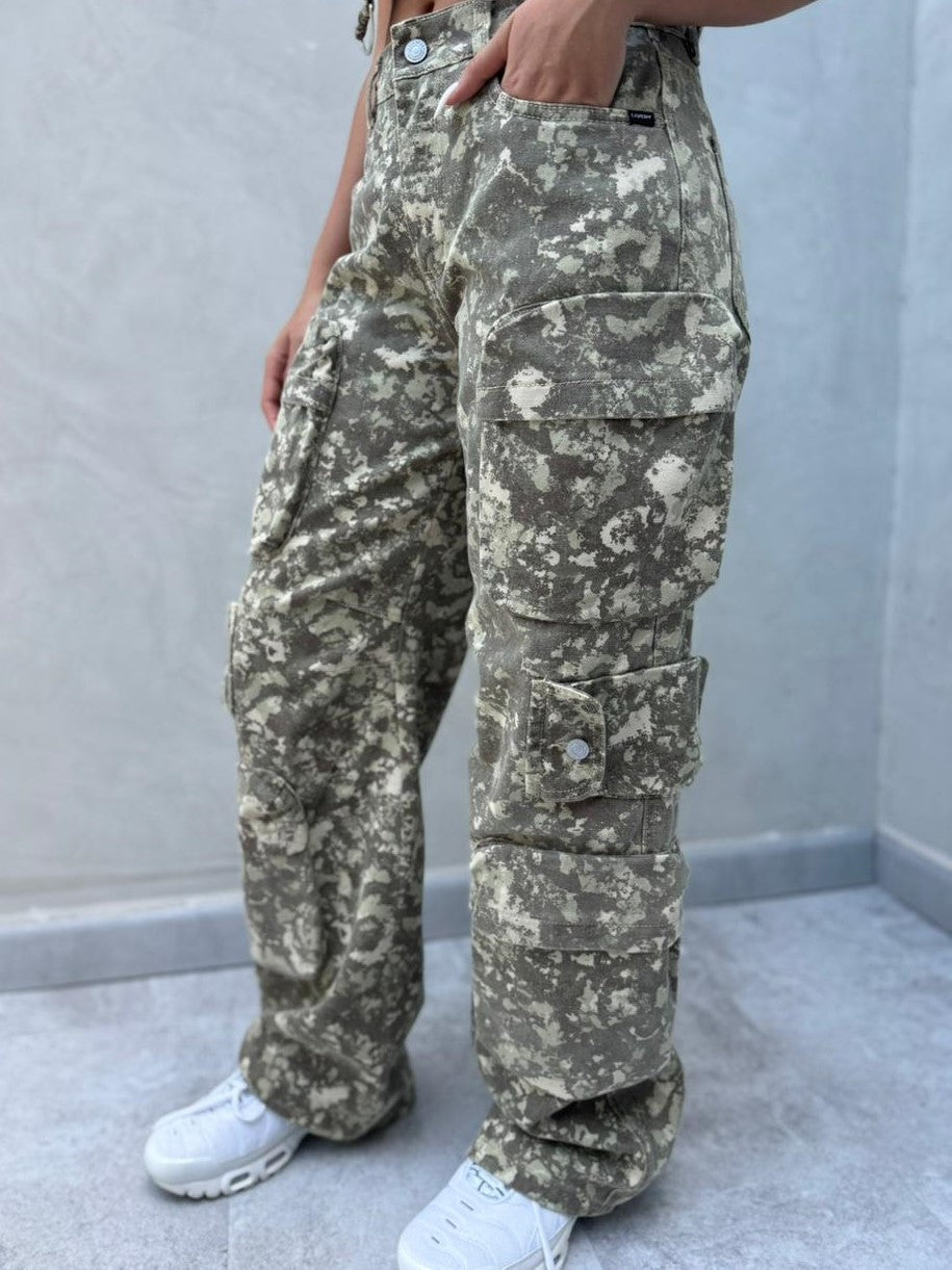 Jean Military cargo multibolsillos