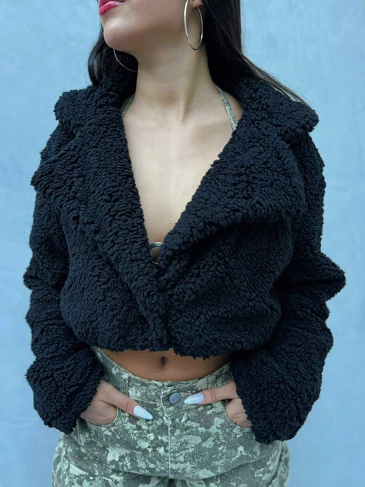 Chaqueta Nevada ovejera - Negra