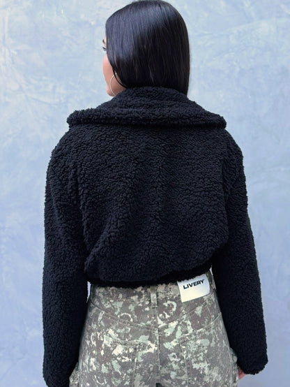 Chaqueta Nevada ovejera - Negra