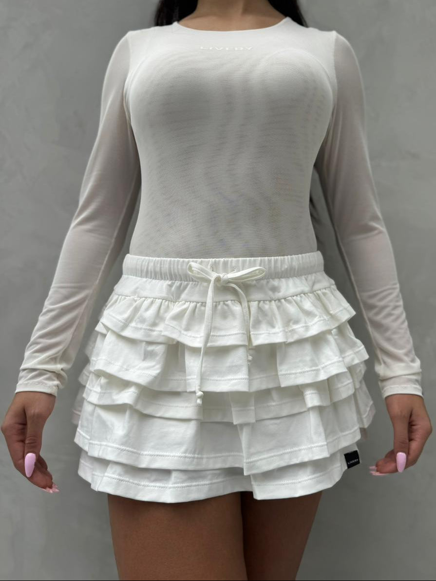 Falda Ivette - Marfil