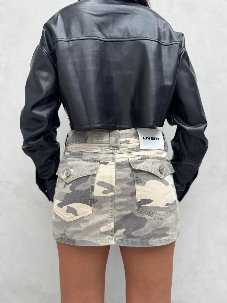 Falda short military