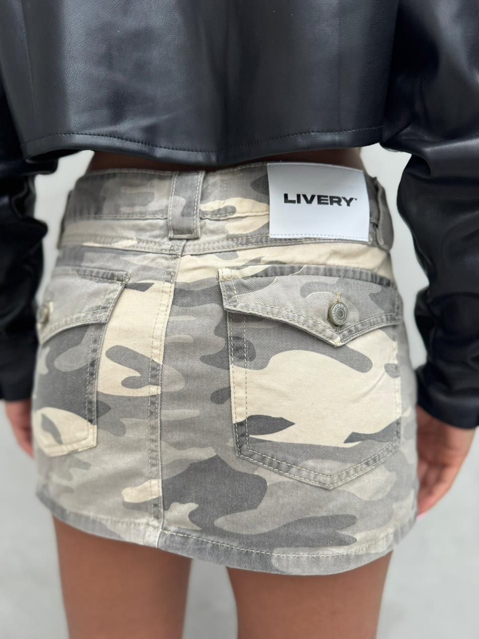 Falda short military