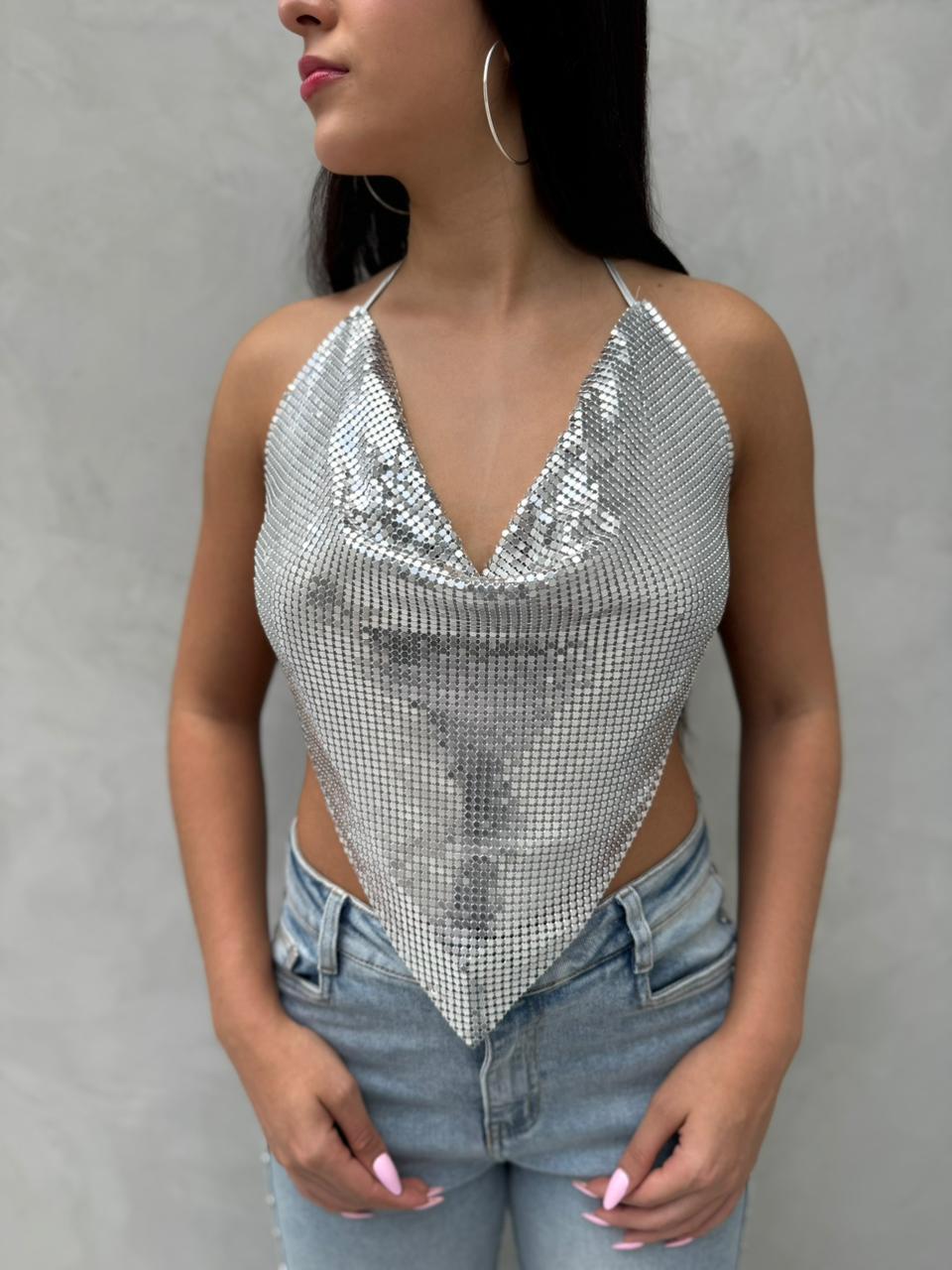 Blusa madrid luxury - Plateado