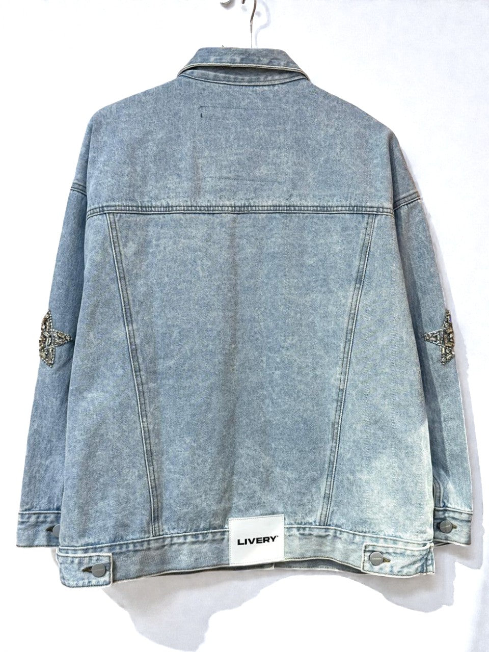 Chaqueta denim estrellas brillos