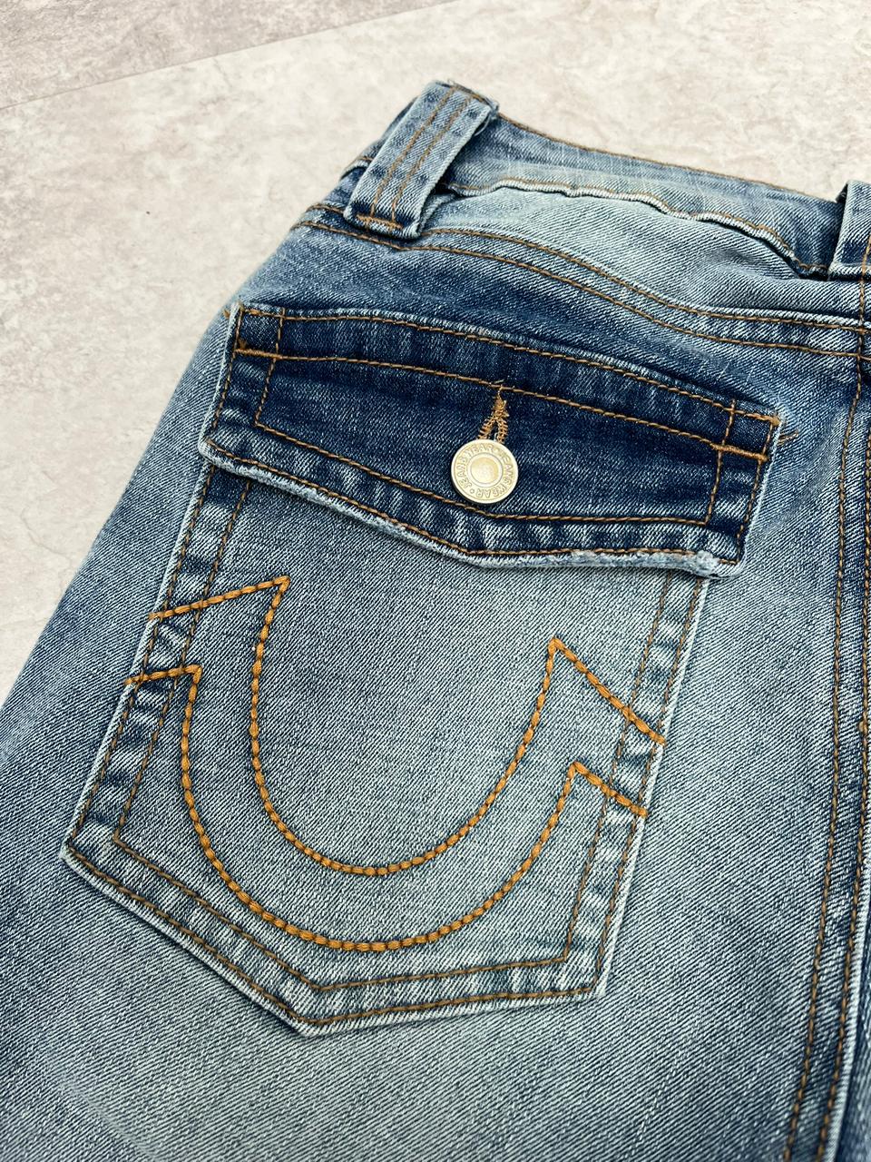 Jean Austin flare  bordado - Stretch