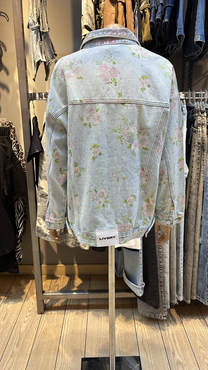 Chaqueta Flower Oversize